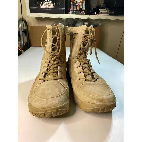 Free Soldier Tactical Tan Suede Military Style Boots Men's 11.5 - Picture 2 of 7